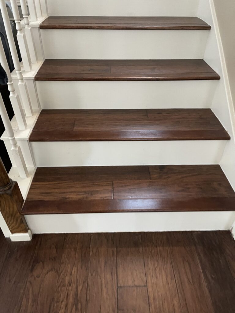 Engineered wood stairs